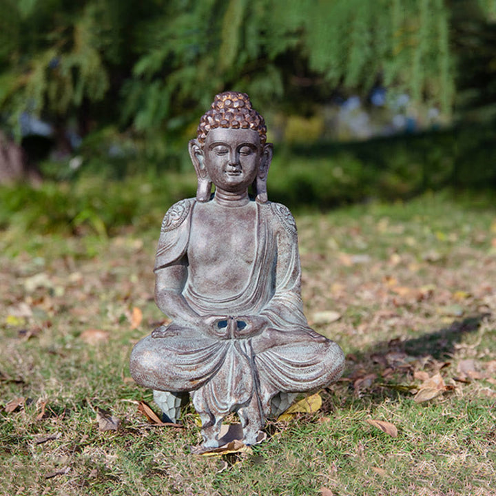Meditating Zen Buddha Serenity Resin Statue Figurine Home Decoration - image 20