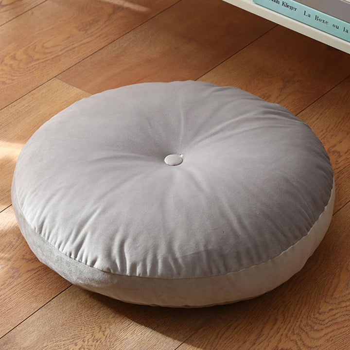 Lotus Simple Pattern Linen Meditation Seat Cushion Home Living Room Decoration