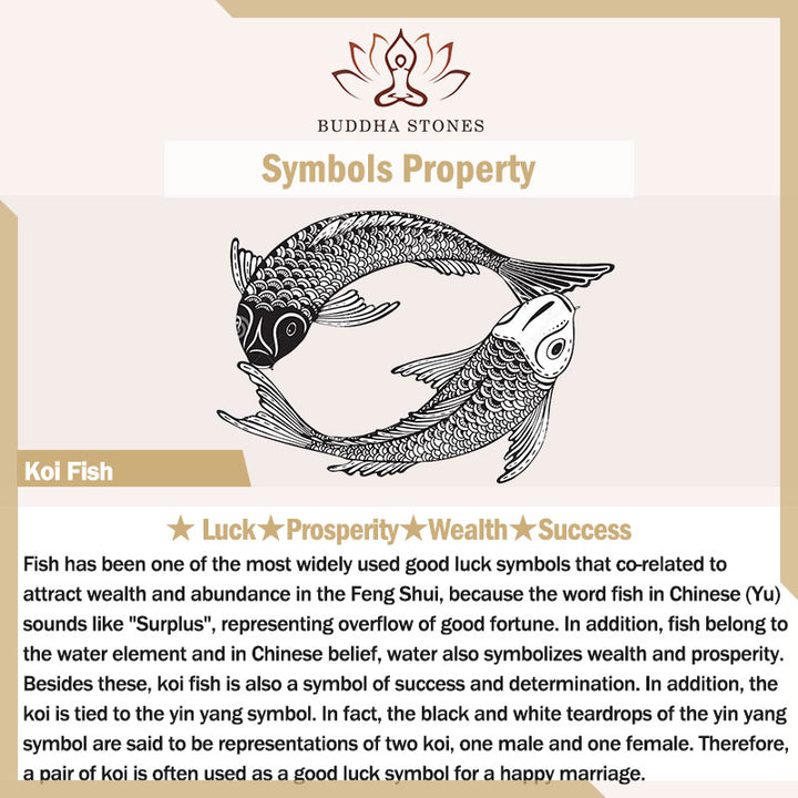 Buddha Stones Koi Fish Elephant Sun Totem Luck Wealth Cuff Bracelet Bangle - image 5