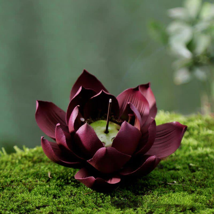 Tibetan Lotus Positive Peace Incense Burner Decoration - image 1