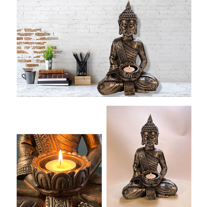 Tibetan Buddha Blessing Decoration Candlestick - image 4
