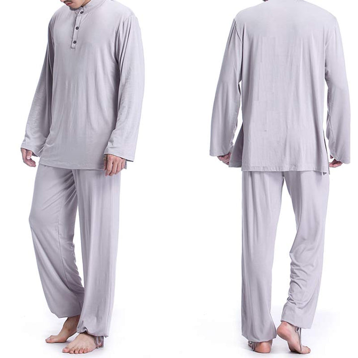 Meditation Prayer Spiritual Zen Tai Chi Practice Yoga Clothing Men's Set - image 3