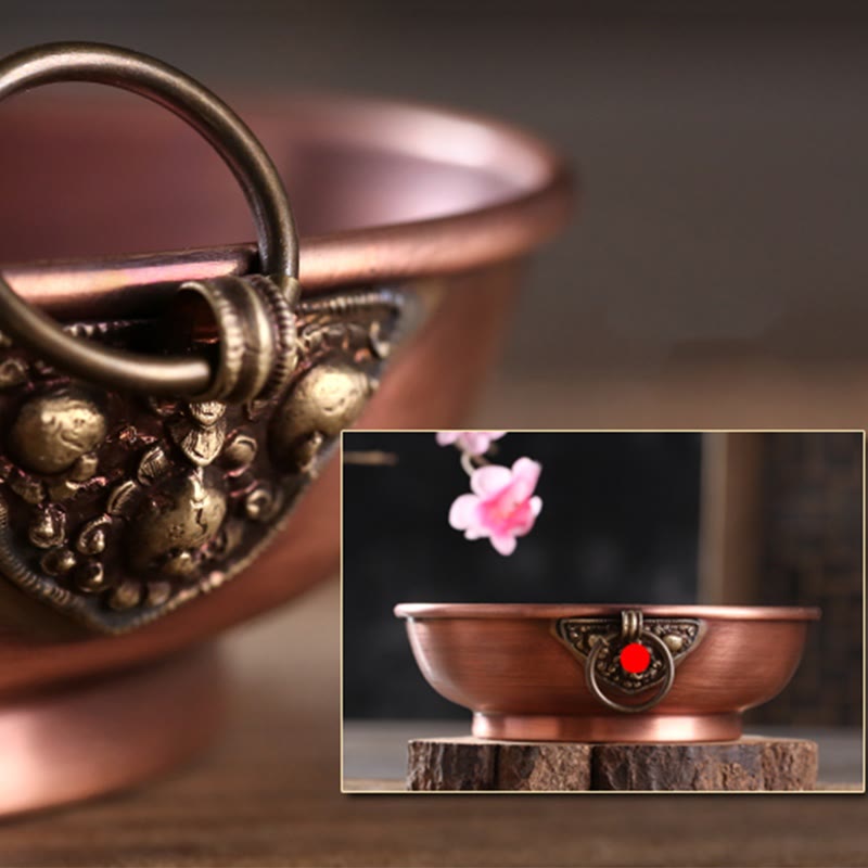 Buddha Stones Small Copper Prayer Altar Portable Burning Holder Incense Sage Smudging Rituals Use Items - image 8