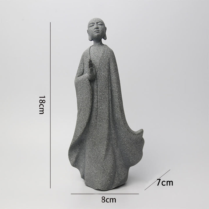 Buddha Stones Meditation Buddha Monk Serenity Home Decoration - image 3