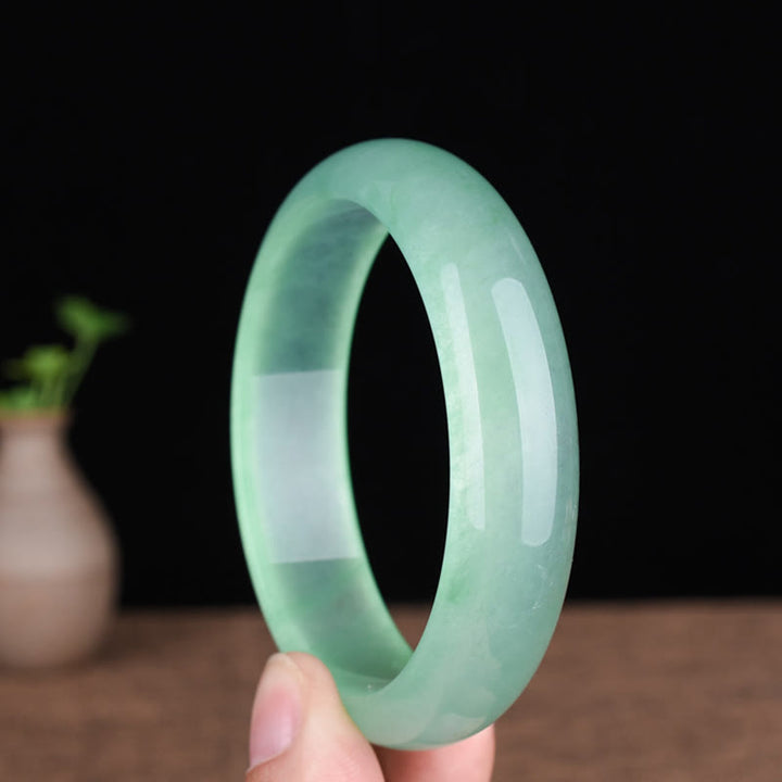 Natural Jade Luck Healing Prosperity Bangle Bracelet - image 2