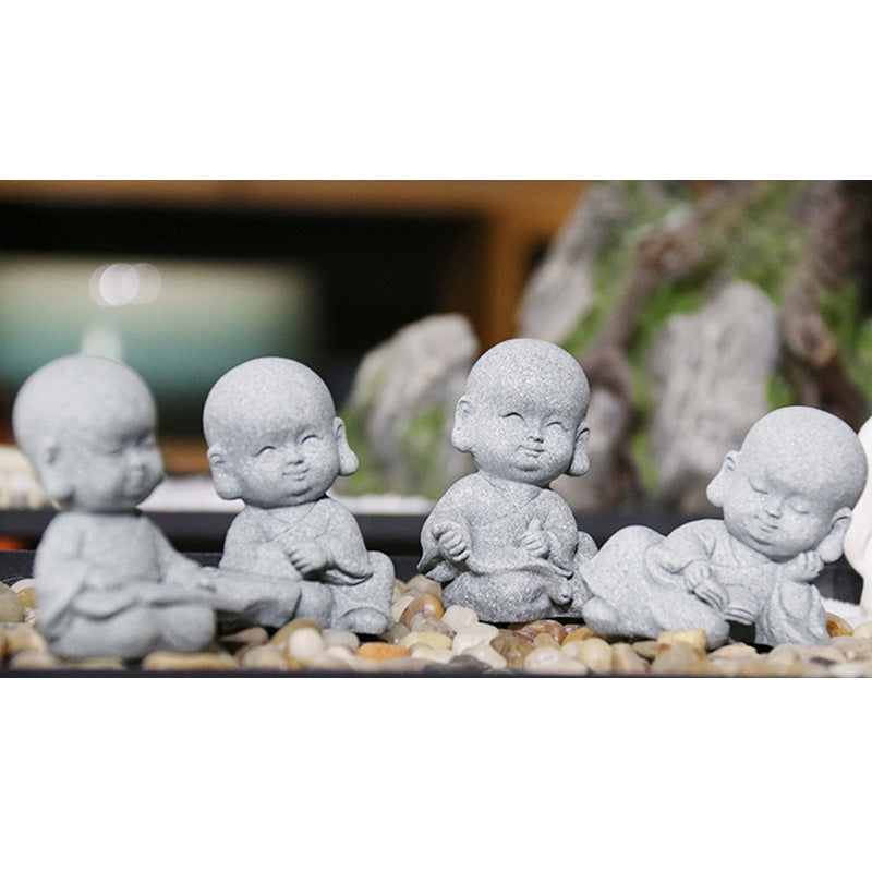 Buddha Stones Meditation Prayer Monk Buddha Statue Serenity Home Decoration - image 16