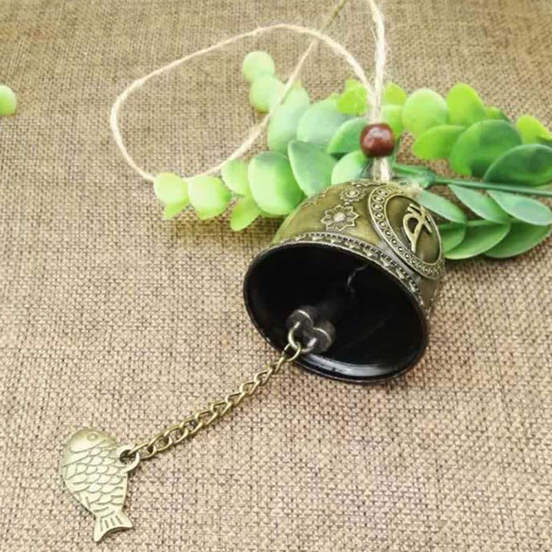 Feng Shui Buddha Koi Fish Dragon Elephant Wind Chime Bell Luck Wall Hanging Decoration - image 3