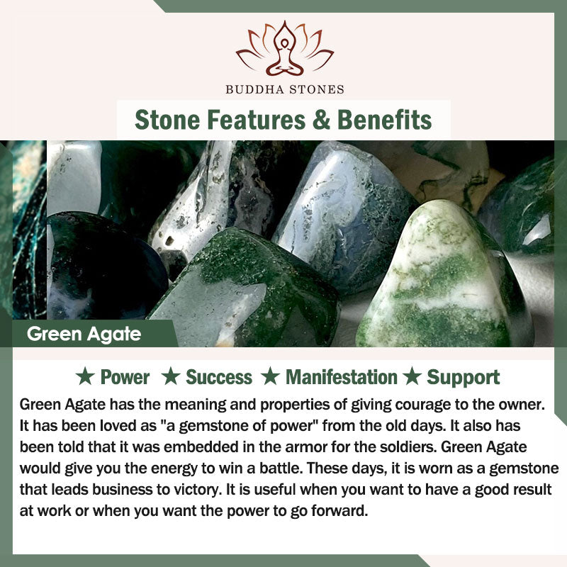 Buddha Stones Green Agate White Jade Flower Gourd Leaf Charm Support Bracelet - image 6