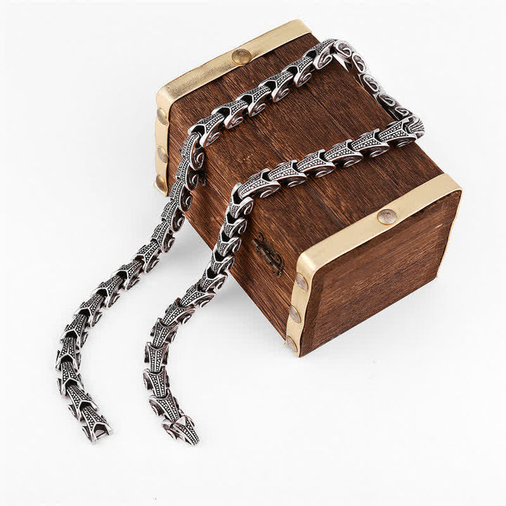 Buddha Stones Dragon Pattern Titanium Steel Protection Necklace Pendant Bracelet - image 17