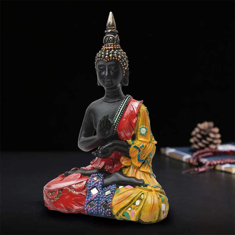 Thai Buddha Serenity Resin Statue Decoration - image 2