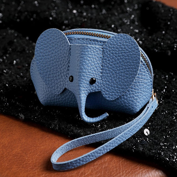 Buddha Stones PU Leather Lucky Elephant Wristlet Wallet - SteelBlue (Approx. 10 cm × 3 cm × 8 cm) - image 9