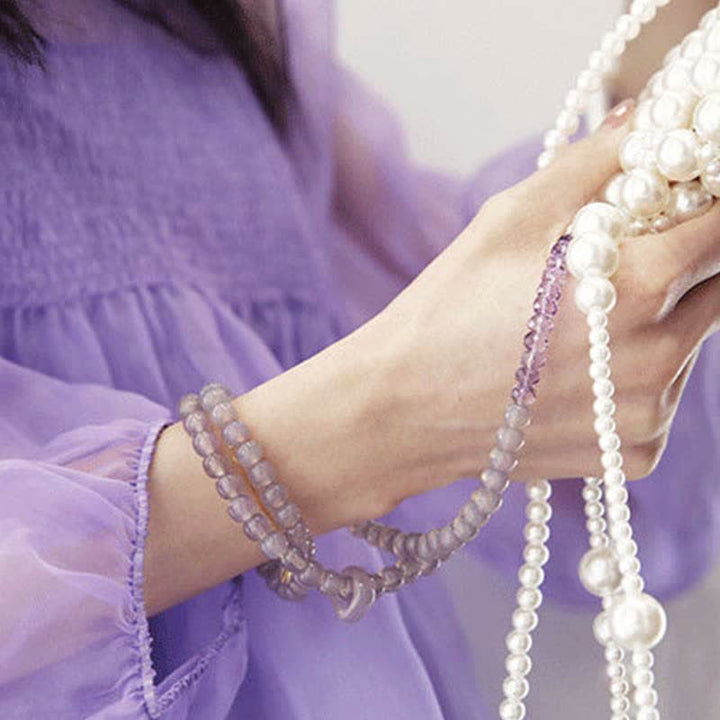 Natural Amethyst Crystal Meditation Healing Bracelet - image 5