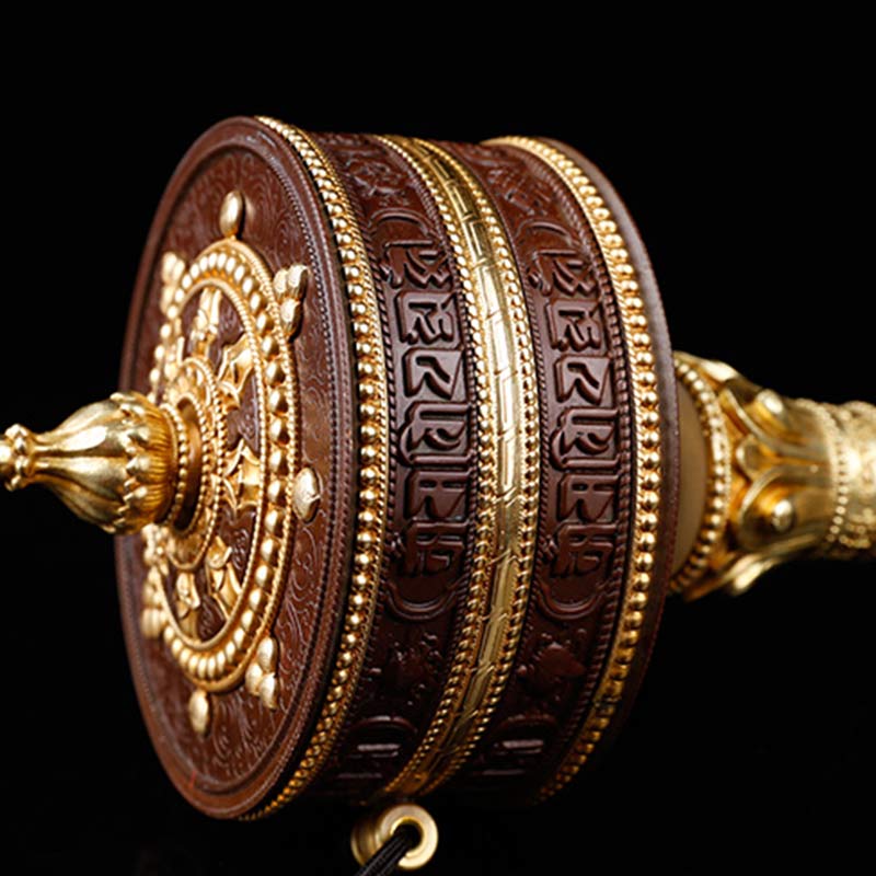Tibetan Prayer Wheel Six True Words Copper Balance Decoration - image 5