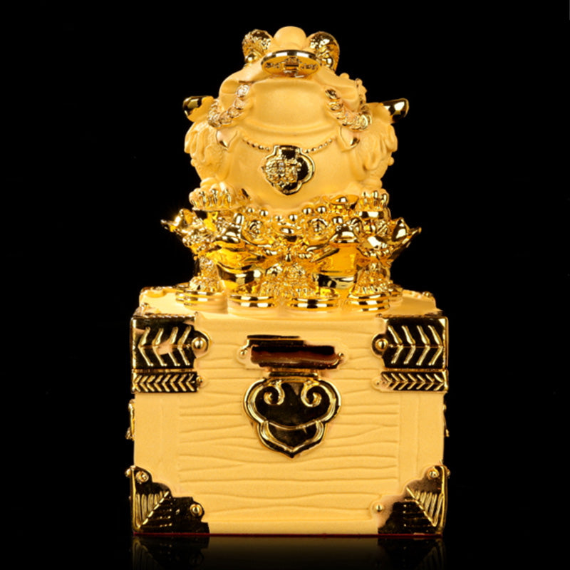Feng Shui Money Frog Statue Luck Wealth Decoration - image 6