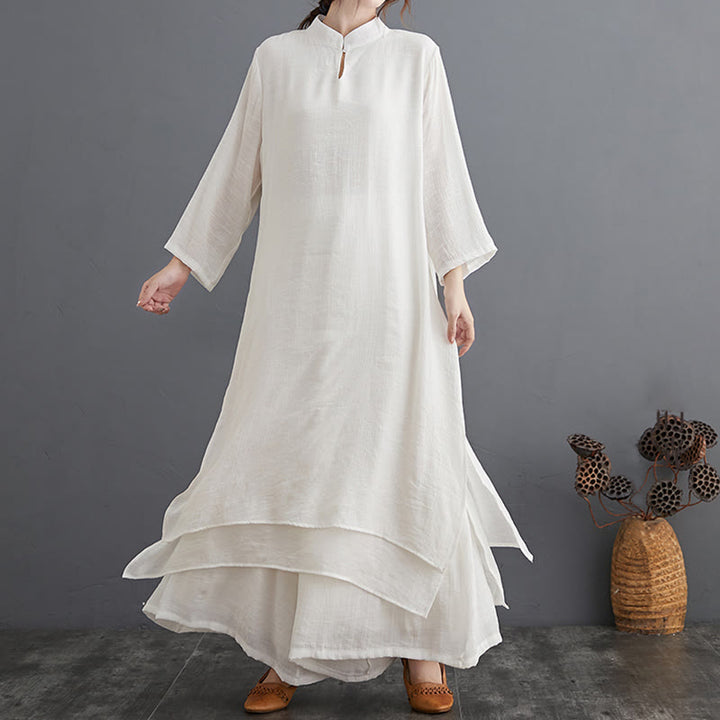 Buddha Stones Simple Pattern Meditation Prayer Spiritual Zen Practice Yoga Clothing Women's Set - image 22