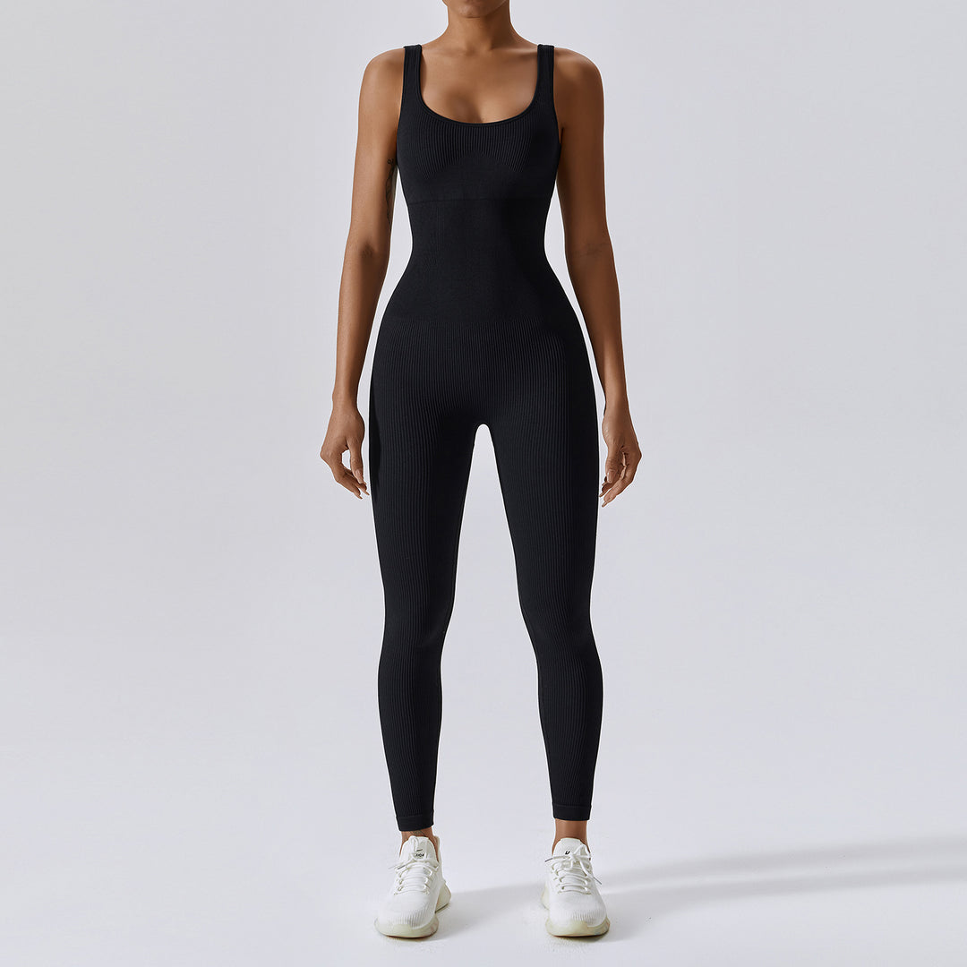 Buddha Stones Seamless High Stretch Jumpsuit Sports Fitness Yoga Women Bodysuit