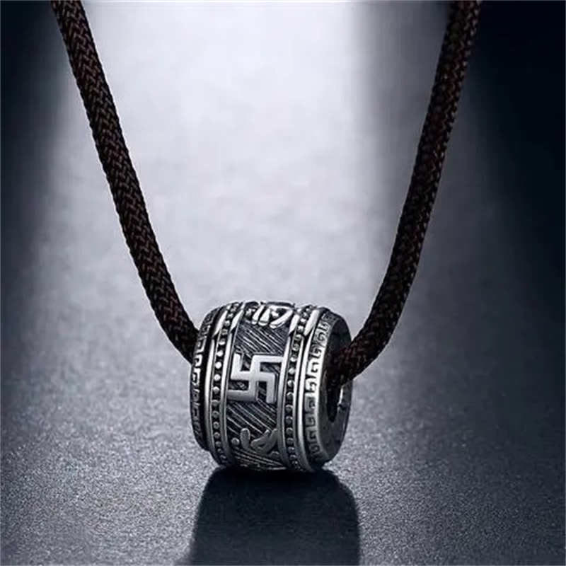 Buddha Stones Tibet Om Mani Padme Hum Protection Necklace Pendant - image 5