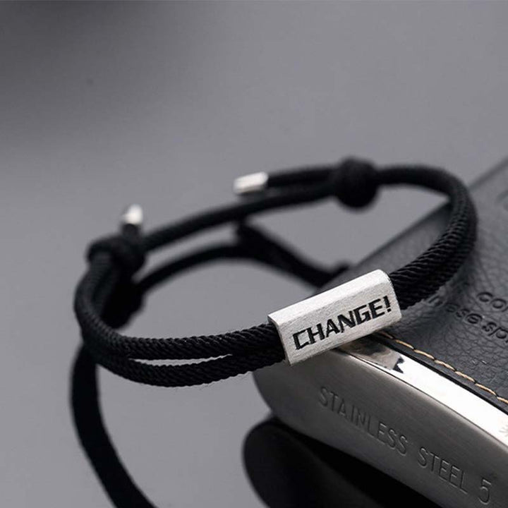 Buddha Stones 925 Sterling Silver Letter Engraving Blessing String Bracelet - Black&Letter Change(Bracelet Size 18-24cm) - image 9