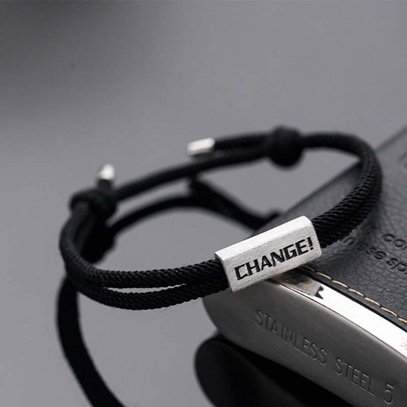 Buddha Stones 925 Sterling Silver Letter Engraving Blessing String Bracelet - Black&Letter Change(Bracelet Size 18-24cm) - image 9