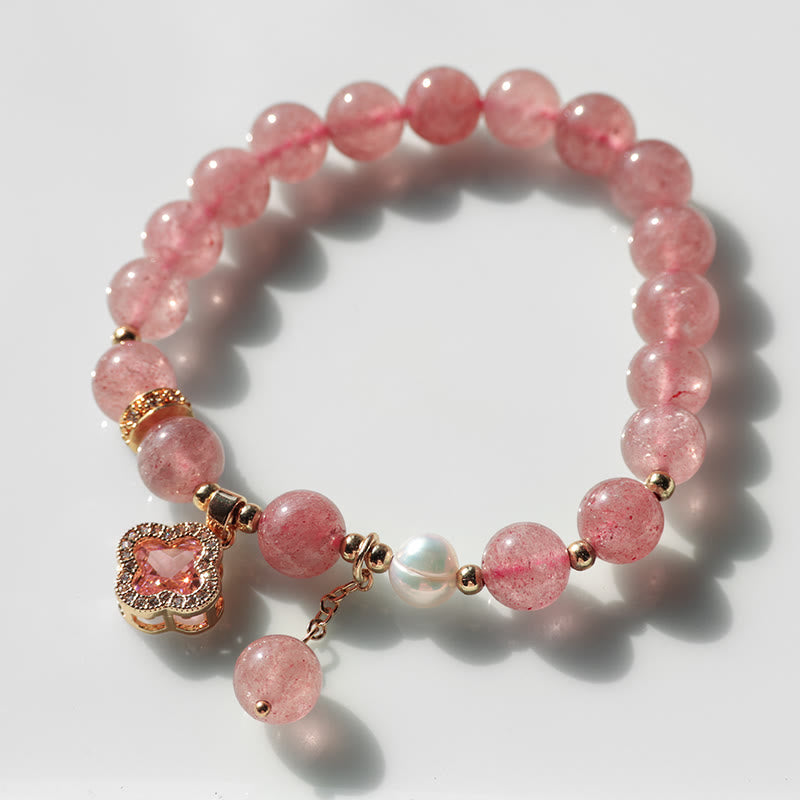 Buddha Stones "Wishing Love and Sweet Blessings" Quartz Bracelet Includes Gift Message Card - image 13