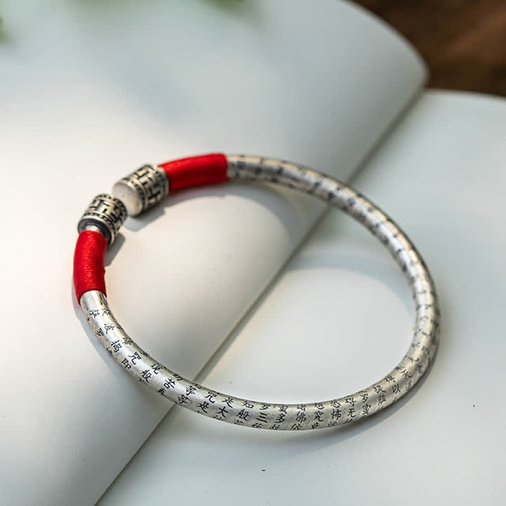 Buddha Stones Tibet Om Mani Padme Hum Luck Red String Bracelet Bangle - image 6
