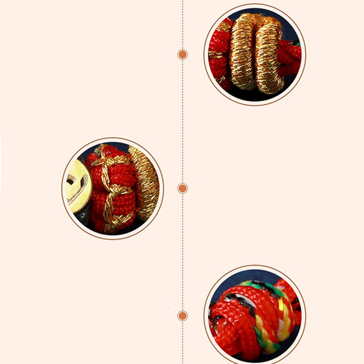 Buddha Stones Chinese Zodiac Natal Buddha Silver Luck Braided String Bracelet - image 12