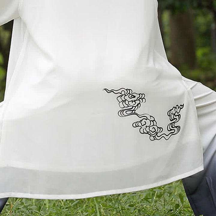 Auspicious Clouds Gradient Meditation Prayer Spiritual Zen Tai Chi Qigong Practice Women's Clothing Set - image 14