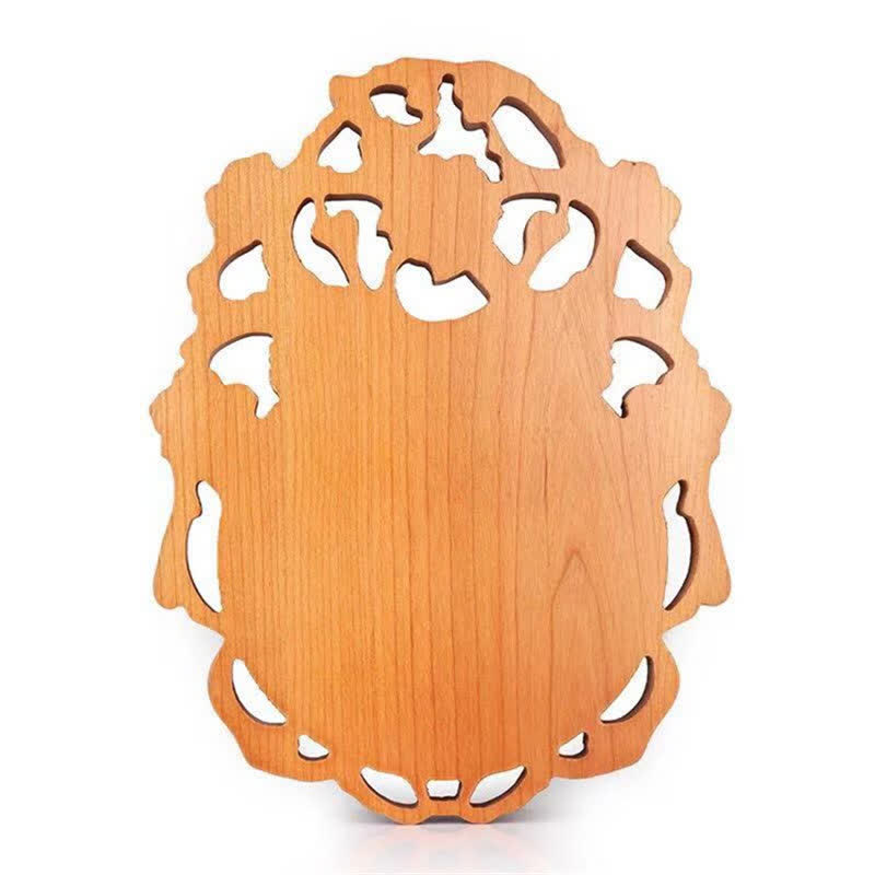 Feng Shui Bagua Map Peach Wood Chinese Knotting Balance Energy Map - image 5