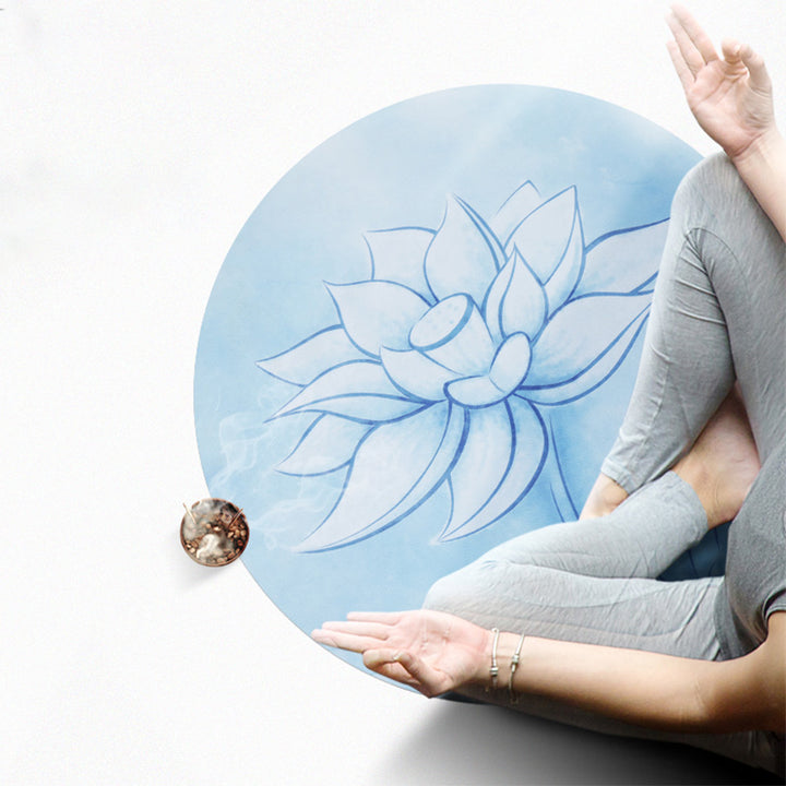 Buddha Stones Lotus Mandala Pattern Foldable Yoga Meditation Seat Mat Home Decoration - image 3