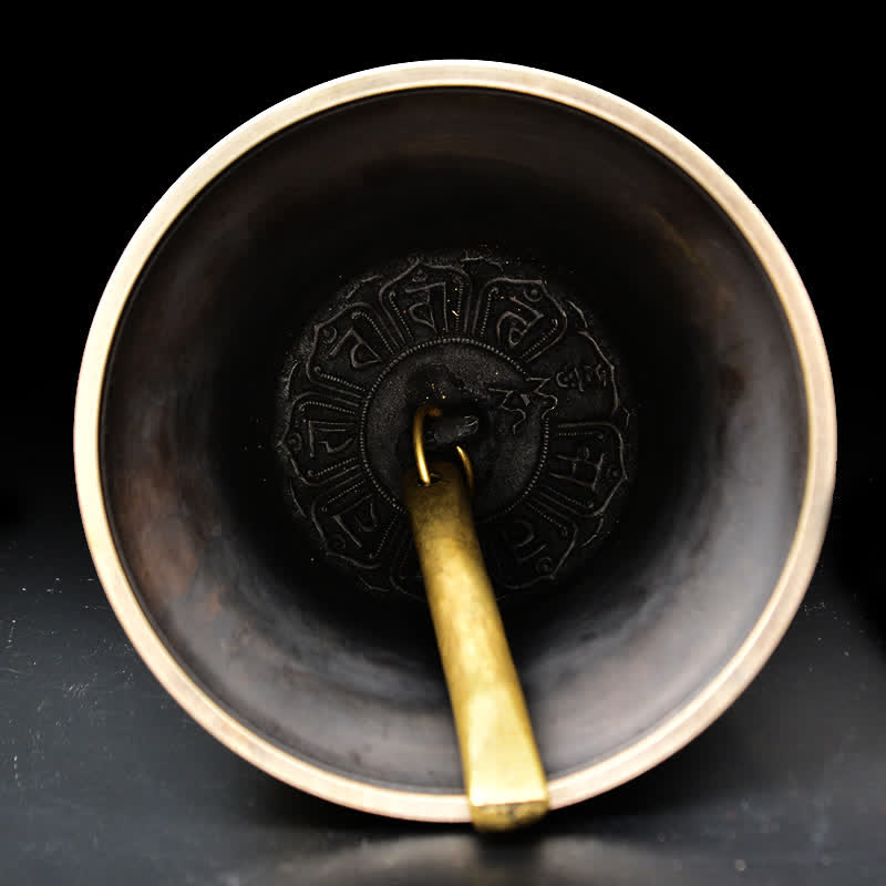Tibetan Engraved Buddha Dragon Wind Chime Bell Copper Luck Wall Hanging Decoration - image 5