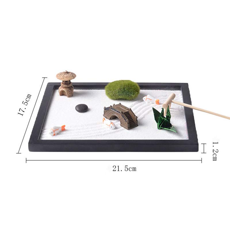 Koi Fish Small Bridge Grass Landscape Peace Meditation Zen Garden Decoration - image 9