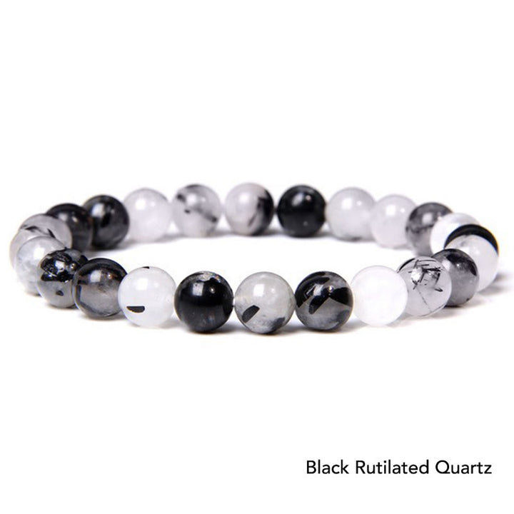 Natural Agate Stone Crystal Balance Beaded Bracelet