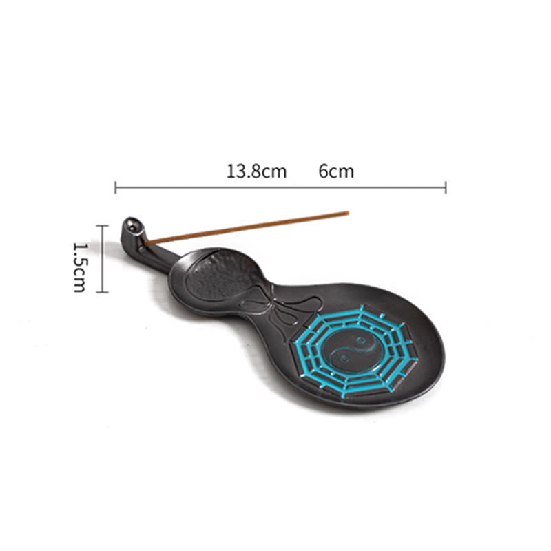 Gourd Yin Yang Bagua Copper Blessing Incense Burner Decoration - image 10