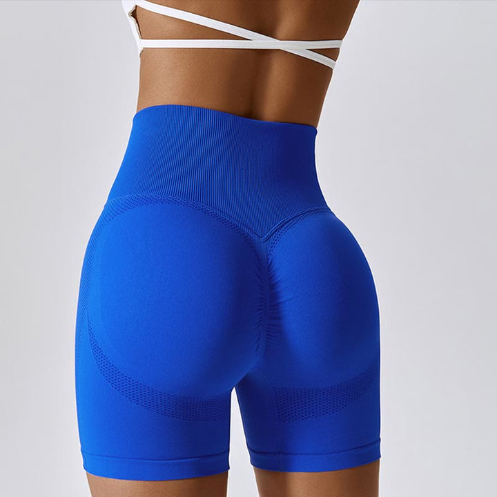 Buddha Stones Women Seamless Sports Fitness High Waist Yoga Workout Shorts