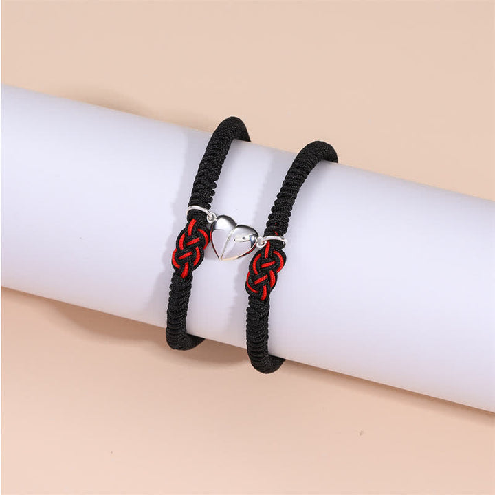 Buddha Stones 2Pcs Tibetan Luck Chinese Knot Protection String Bracelet