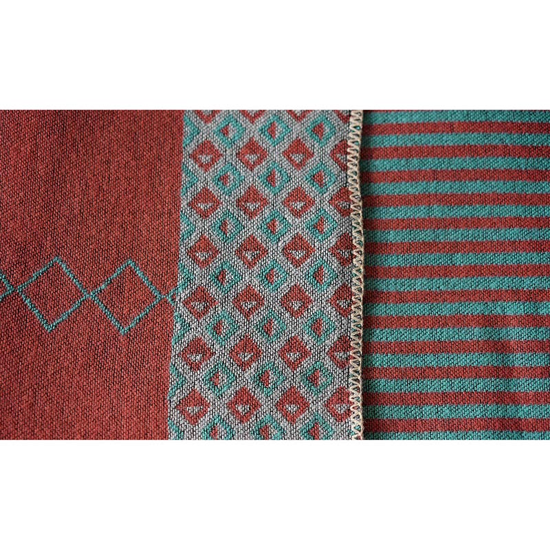 Tibetan Shawl Striped Diamond Pattern Winter Warm Soft Scarf - image 7