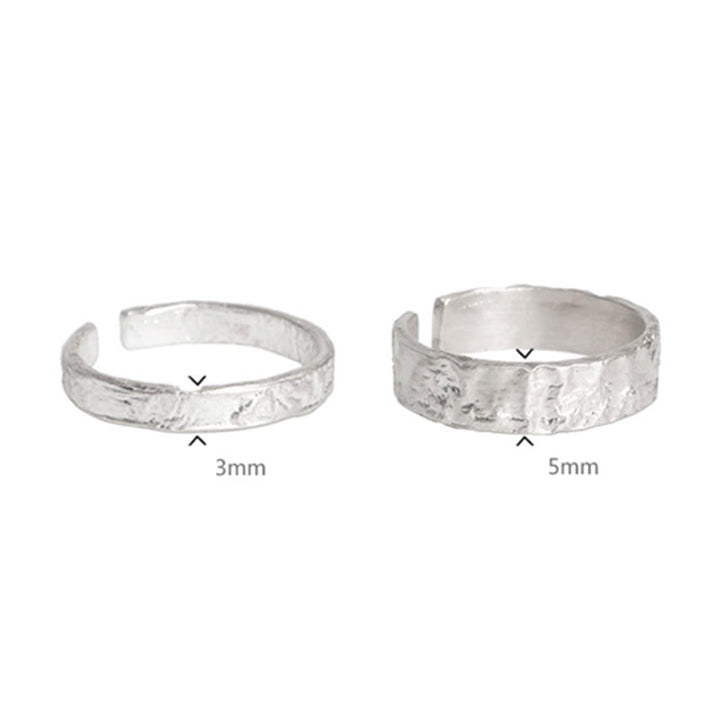 925 Sterling Silver Simple Design Blessing Couple Ring - image 16