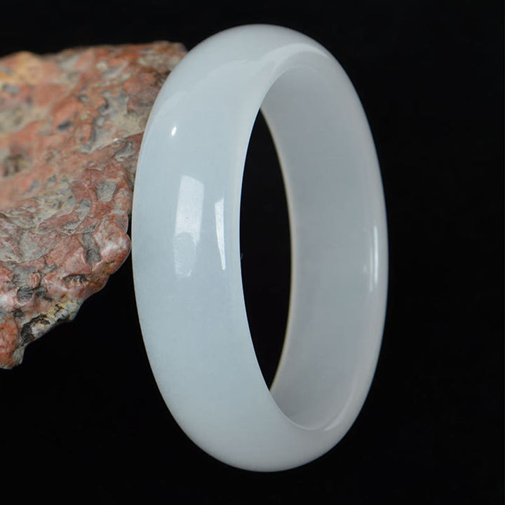 Natural Golden Silk Jade Wealth Luck Bracelet Bangle - image 3