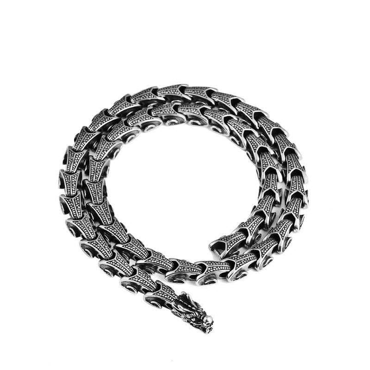 Buddha Stones Dragon Pattern Titanium Steel Protection Necklace Pendant Bracelet - image 11