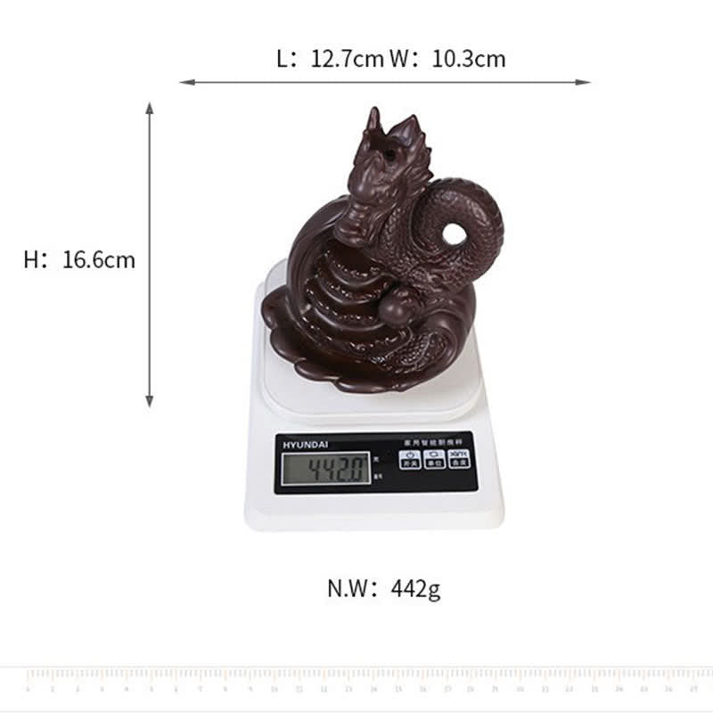 Dragon Pattern Success Ceramic Incense Burner Decoration - image 10