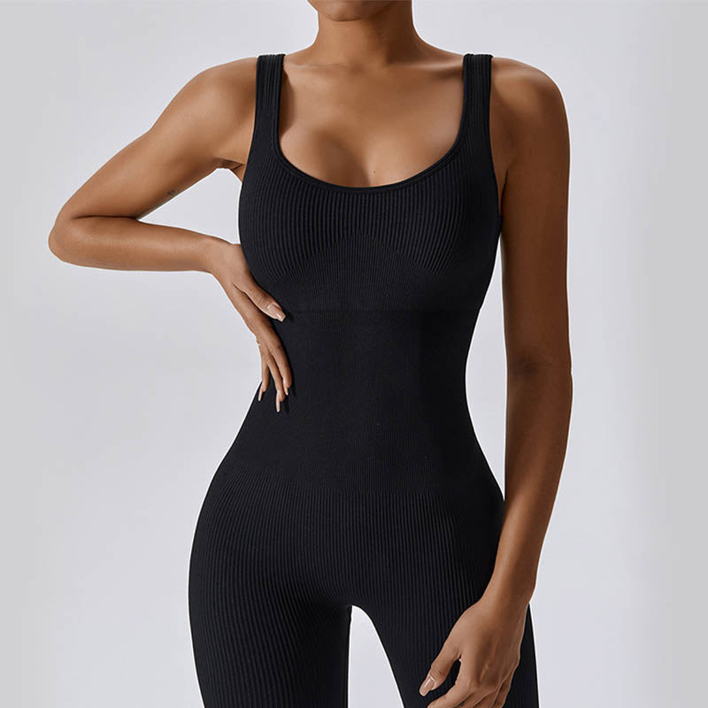 Buddha Stones Seamless High Stretch Jumpsuit Sports Fitness Yoga Women Bodysuit