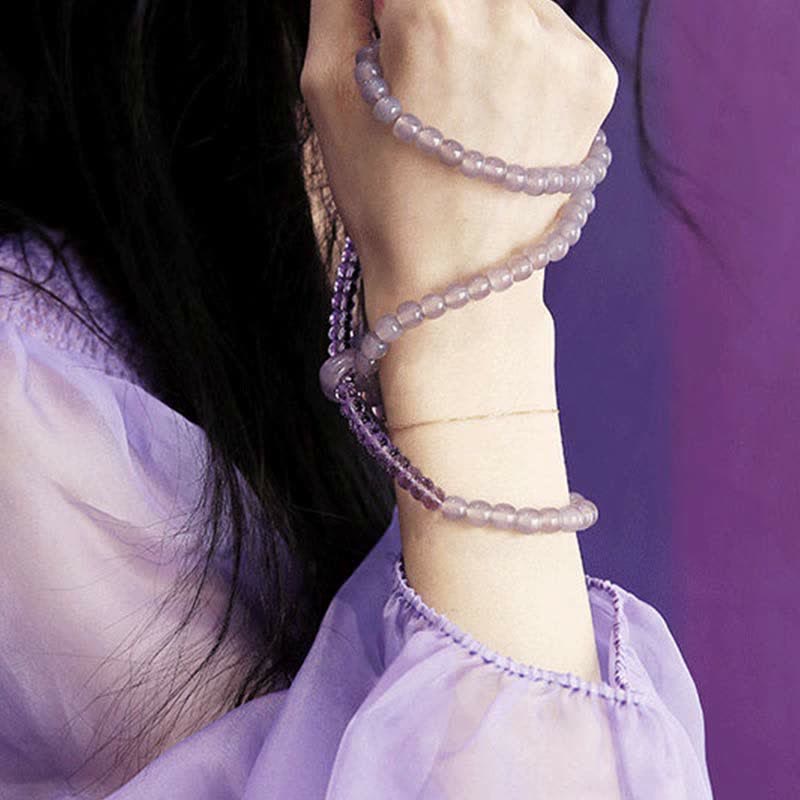 Natural Amethyst Crystal Meditation Healing Bracelet - image 7