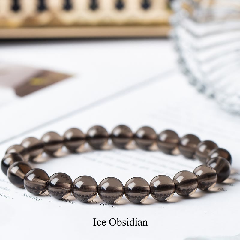 Buddha Stones Natural Stone Quartz Healing Beads Bracelet