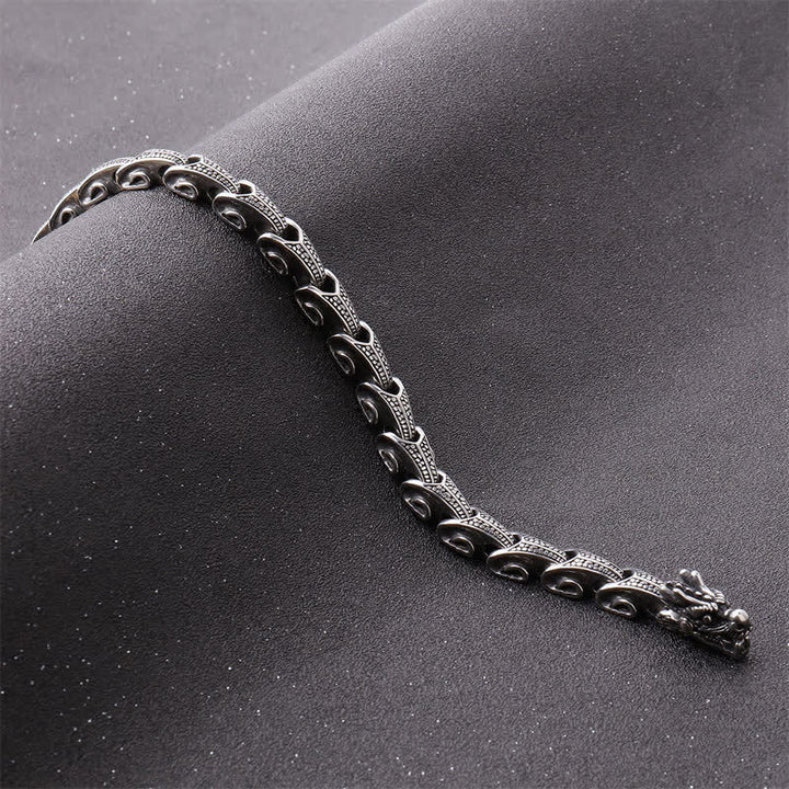 Buddha Stones Dragon Pattern Titanium Steel Protection Necklace Pendant Bracelet - image 6