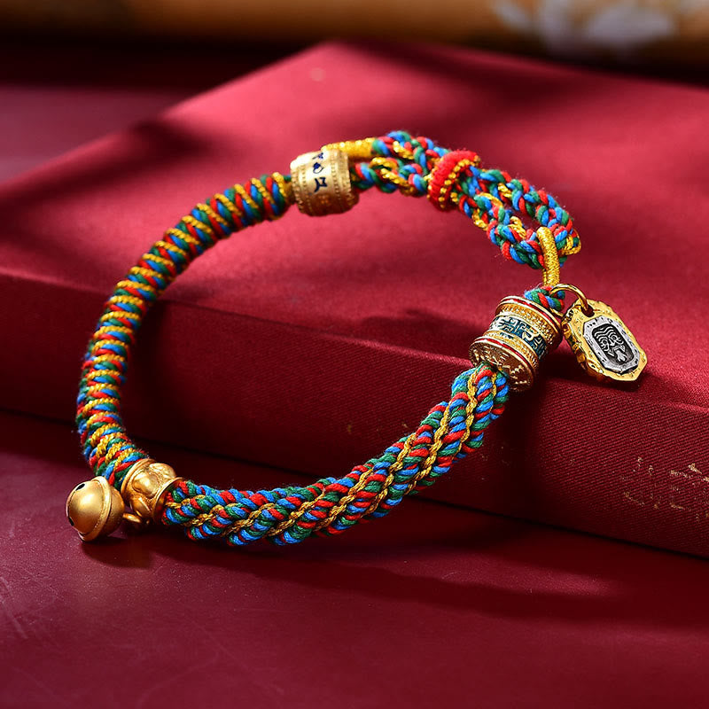 Buddha Stones "May Wealth and Wisdom Follow You" String Bracelet Includes Gift Message Card - image 1