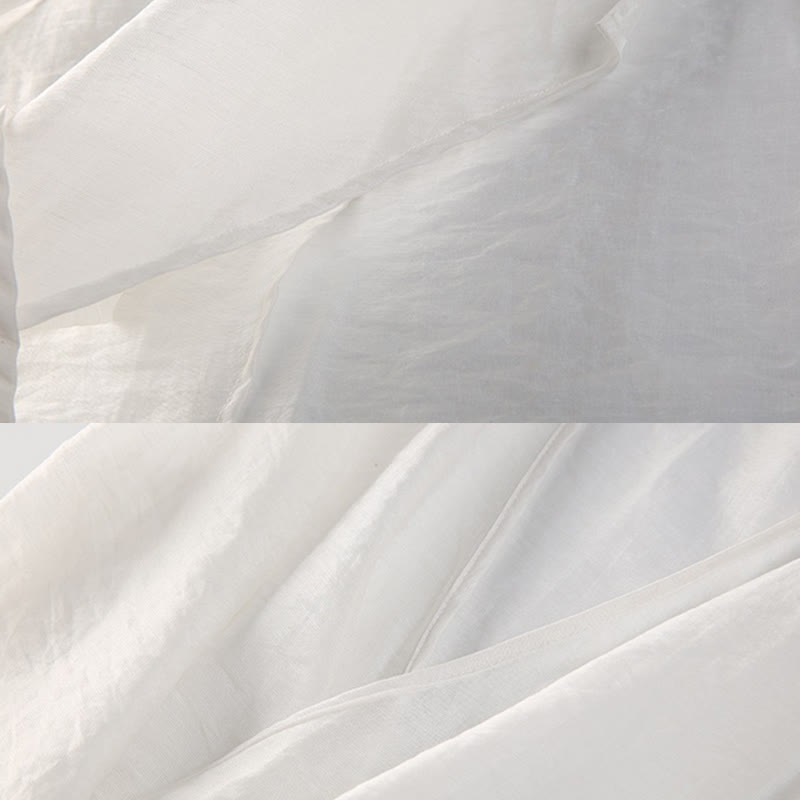 Simple White Beige Pattern Meditation Spiritual Zen Practice Yoga Clothing Women's Clothes - image 6