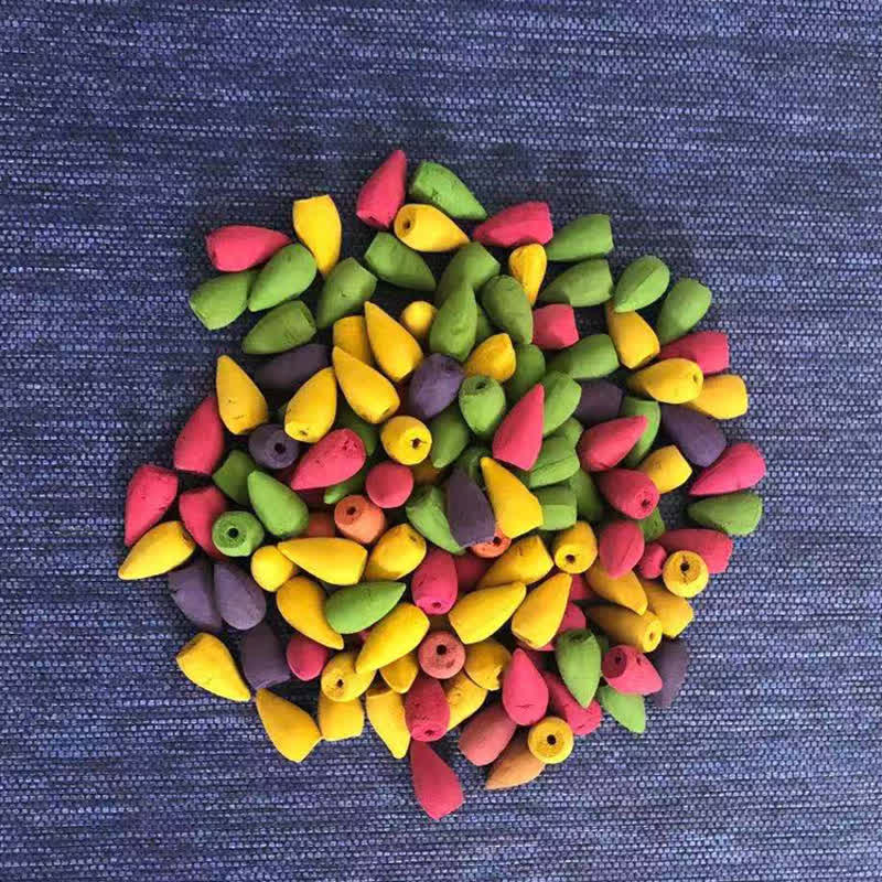 Mixed Floral Aroma Sandalwood Backflow Incense 50 Cones Pack - 50 cones per pack(Random mix scents)-Large - image 0