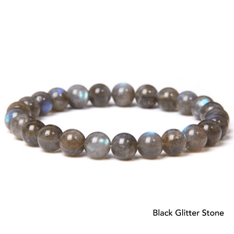 Natural Agate Stone Crystal Balance Beaded Bracelet