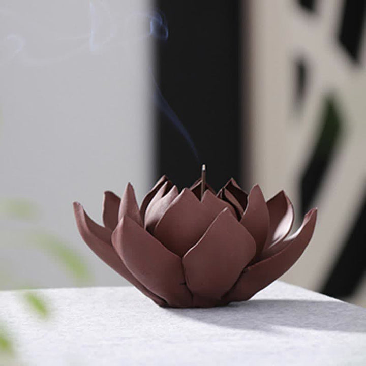 Tibetan Lotus Positive Peace Incense Burner Decoration - image 5
