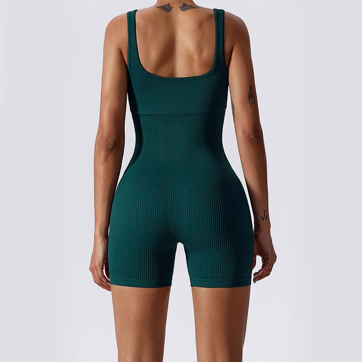 Buddha Stones High Stretch Sleeveless Seamless Jumpsuit Sports Fitness Yoga Women Bodysuit